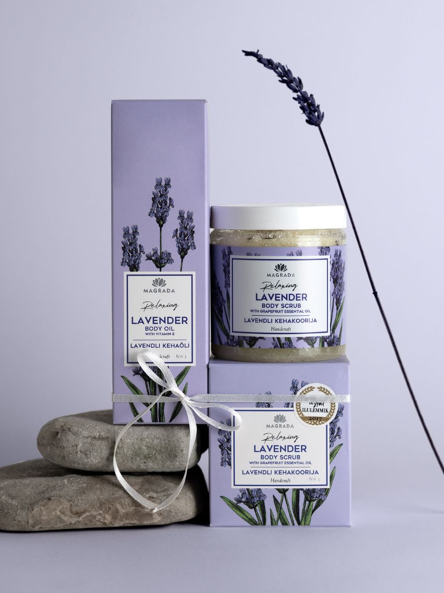 Lavender Body Scrub With Grapefruit Essential Oil - 250 ml
