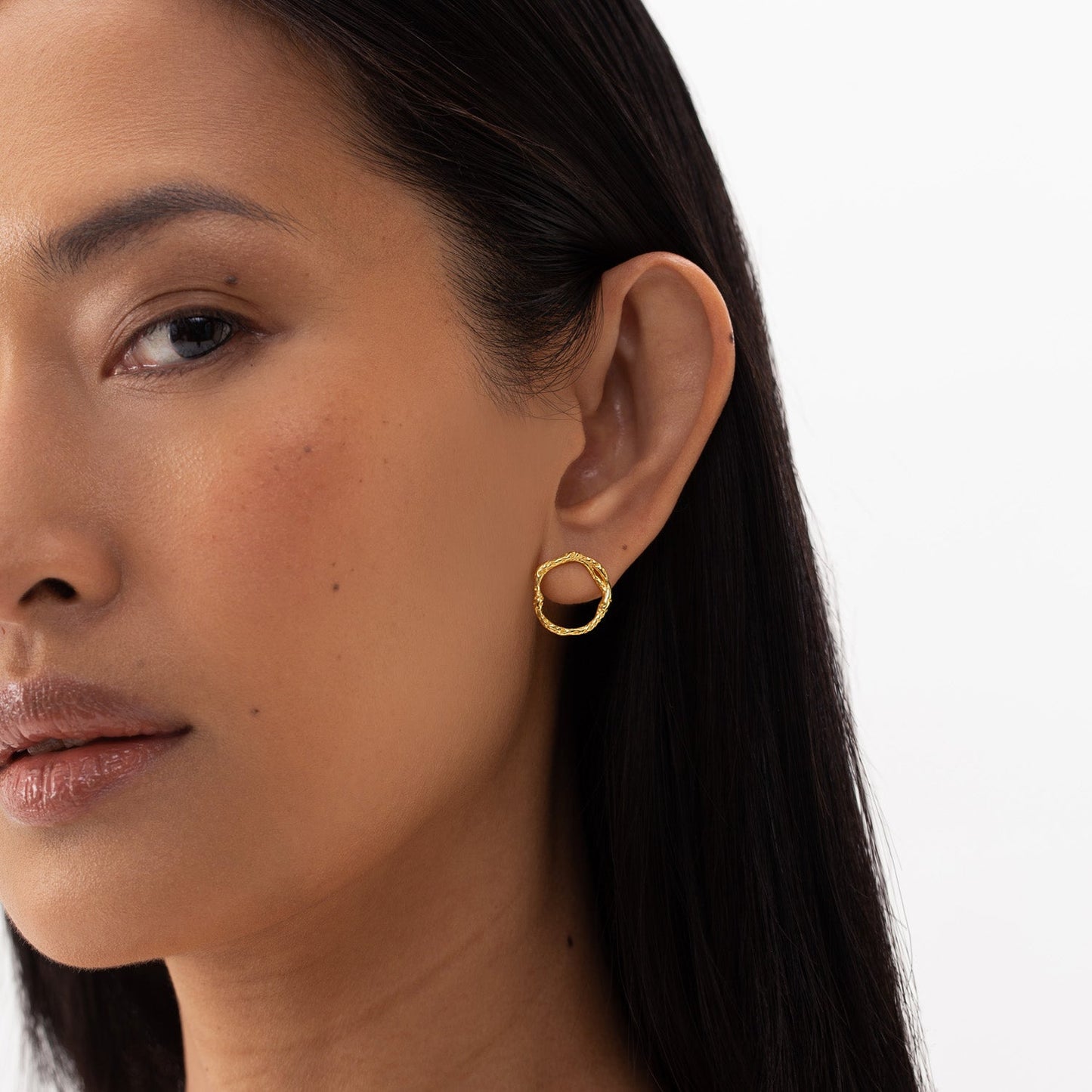 Stud Earrings ECHO - Gold