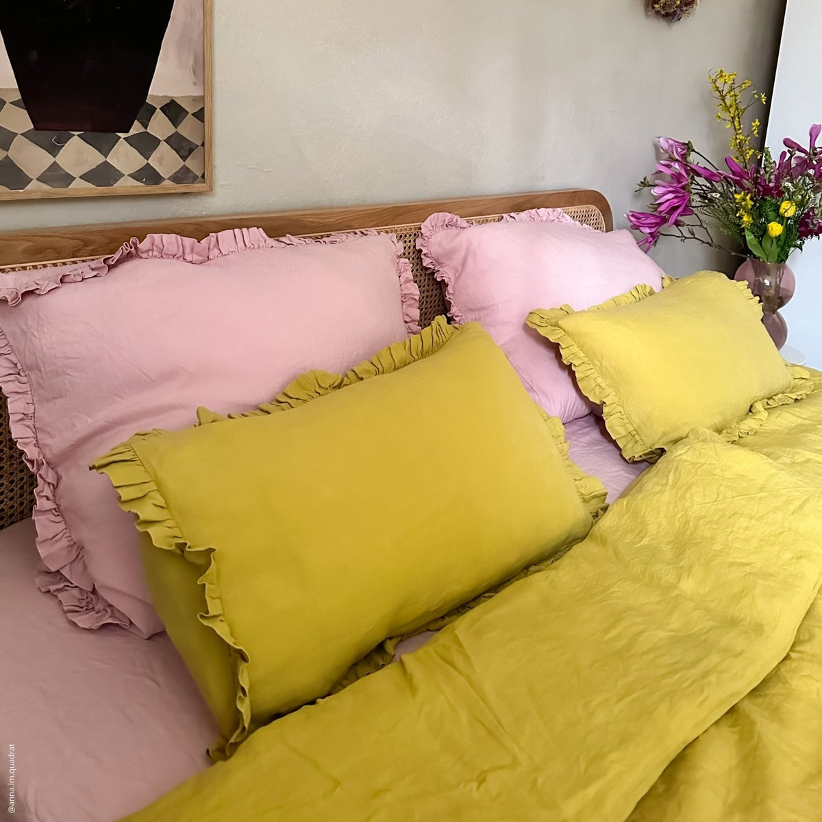 Linen Tales Pillowcase with Frills - choose between 6 different variants